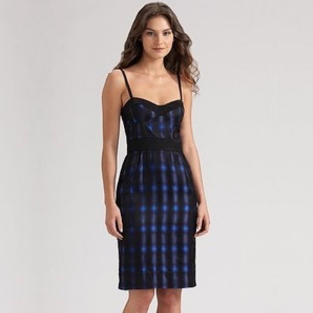 Diane von Furstenberg Little Ann Plaid Bustier Dress ASO Blair Waldorf - Picture 2 of 7
